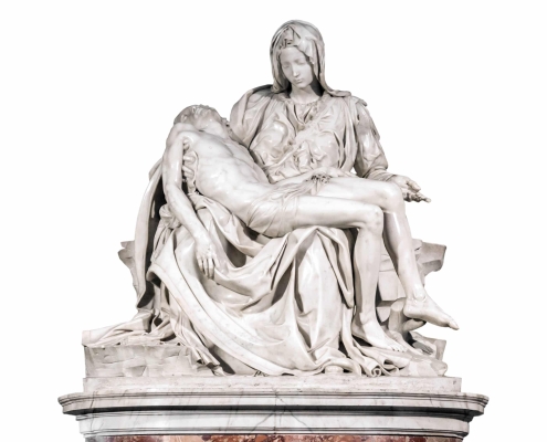 Image détourée de la Pieta