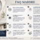 FAQ sur le marbre avec conseils d’utilisation et d’entretien